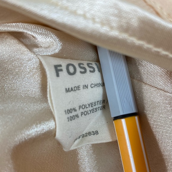 Fossil Medium Sequin Tank Rose Gold Copper Blush Champagne Ombre Chevron Cami - Picture 11 of 14